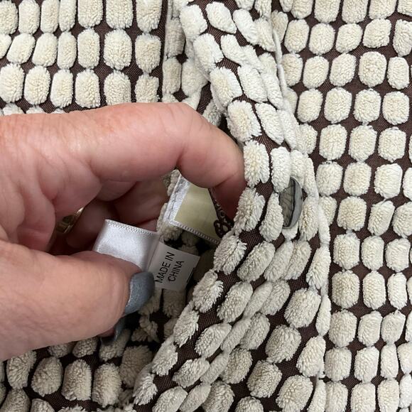 Cowgirl Up Reversible Women's  Size L Vest Full Zip Pockets Ivory and Brown - Picture 9 of 10